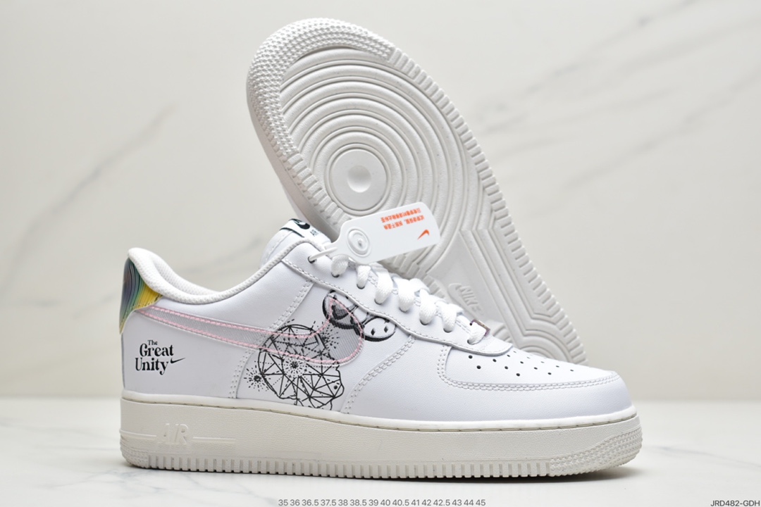 210 耐克Nike Air Force 107 LX空军一号低帮百搭休闲运动板鞋 DM5447-111