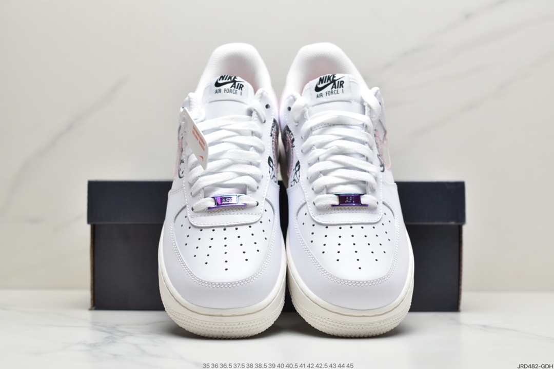 210 耐克Nike Air Force 107 LX空军一号低帮百搭休闲运动板鞋 DM5447-111