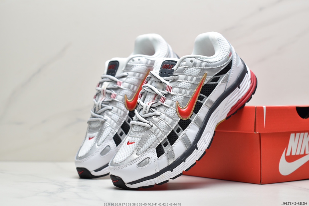 170 耐克Nike W P-6000”White/Oracle/Aqua Magic” 逐梦太空系列复古老爹风休闲运动舒适跑鞋