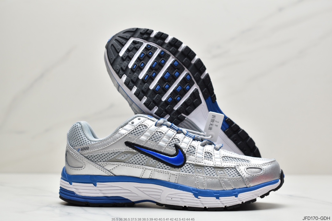 170 耐克Nike W P-6000”White/Oracle/Aqua Magic” 逐梦太空系列复古老爹风休闲运动舒适跑鞋