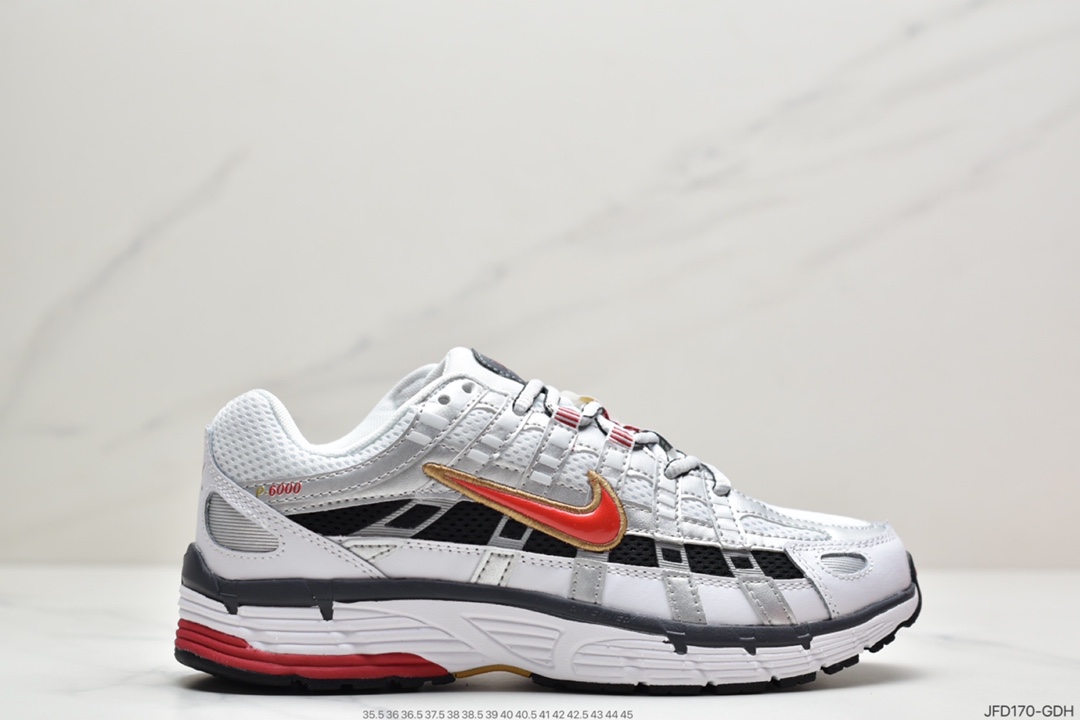 170 耐克Nike W P-6000”White/Oracle/Aqua Magic” 逐梦太空系列复古老爹风休闲运动舒适跑鞋