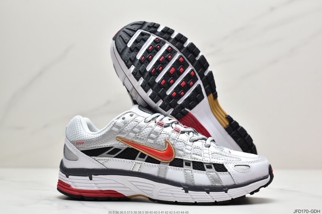 170 耐克Nike W P-6000”White/Oracle/Aqua Magic” 逐梦太空系列复古老爹风休闲运动舒适跑鞋