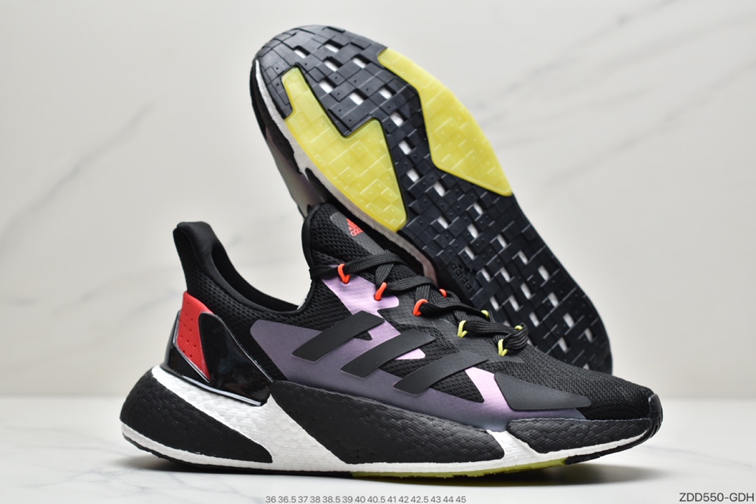 230 联乘游戏大作Cyberpunk 2077《赛博朋克 2077》 x Adidas X9000L4 Boost爆米花高弹复古休闲运动百搭跑鞋 G54885