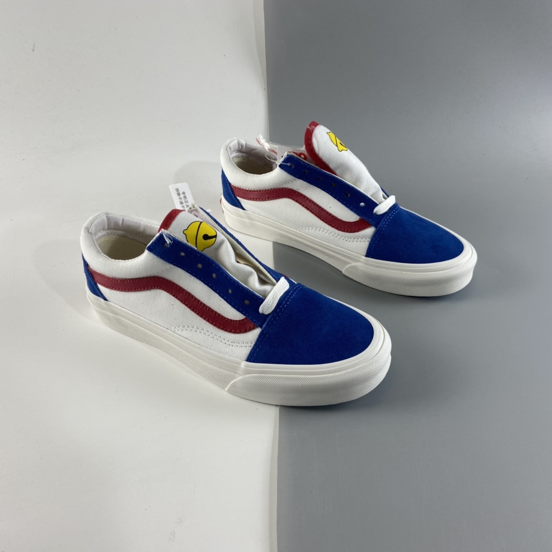 P150 Doraemon哆啦A梦 x Vans 联名，官网私人订制DIY限量款 VN0A45KDVUP