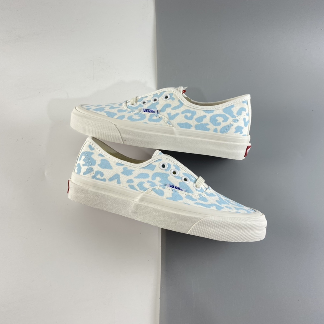 P120 Vans Vault OG Authentic LX 豹纹 天蓝色 高端支线硫化帆布低帮休闲板鞋 VN0A3CNB8PB