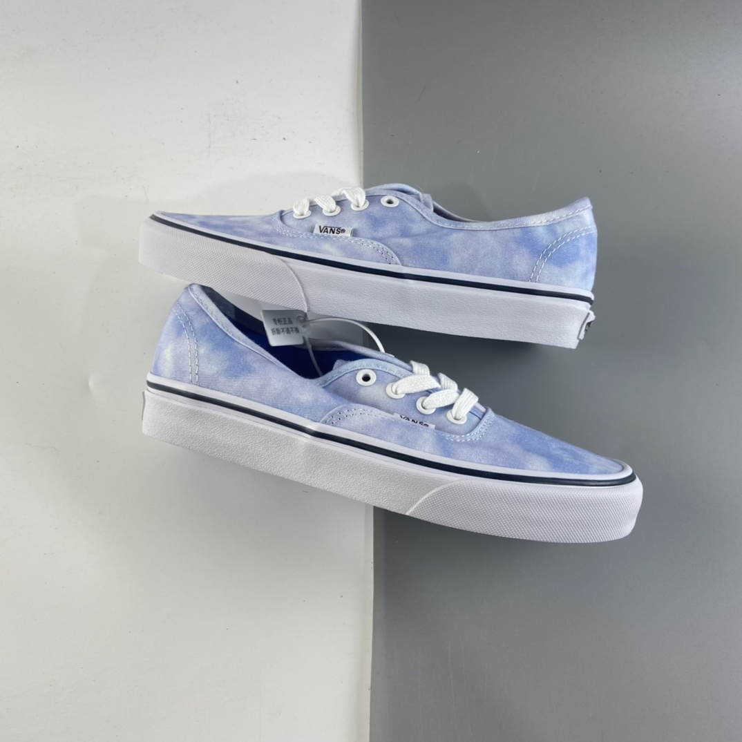 P140 Vans  Authentic Lx万斯 奶蓝 白蓝低帮硫化板鞋 VN0003B9IWC