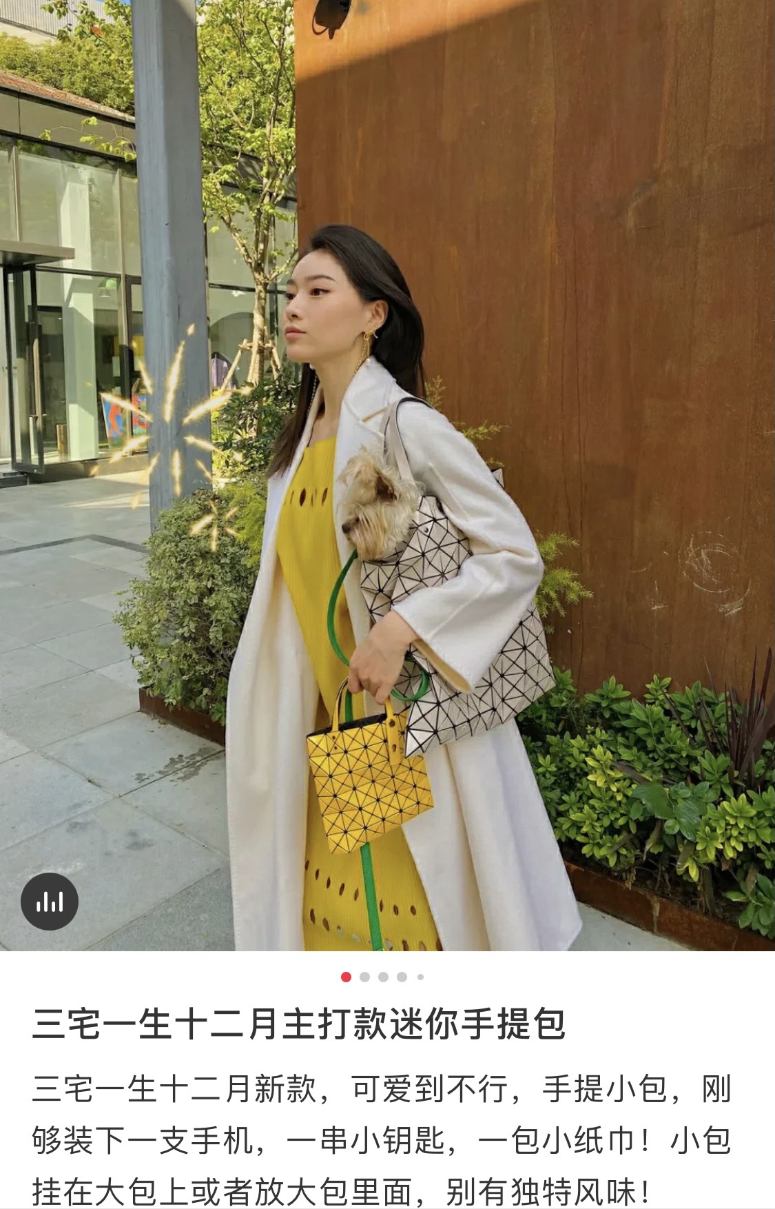 IsseyMiyake BAOBAO｜三宅一生mini6格手提袋