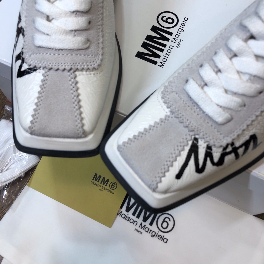 Maison Margiela Women's White Leather Replica Sneakers Fashion Shoes 7 i1623054395 7285 5