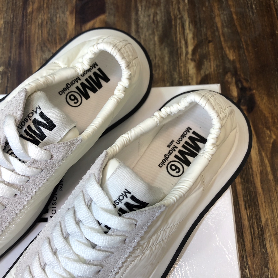 Maison Margiela White Leather and Suede Low-Top Sneakers - Size 35-40 8 i1623054662 4715 6