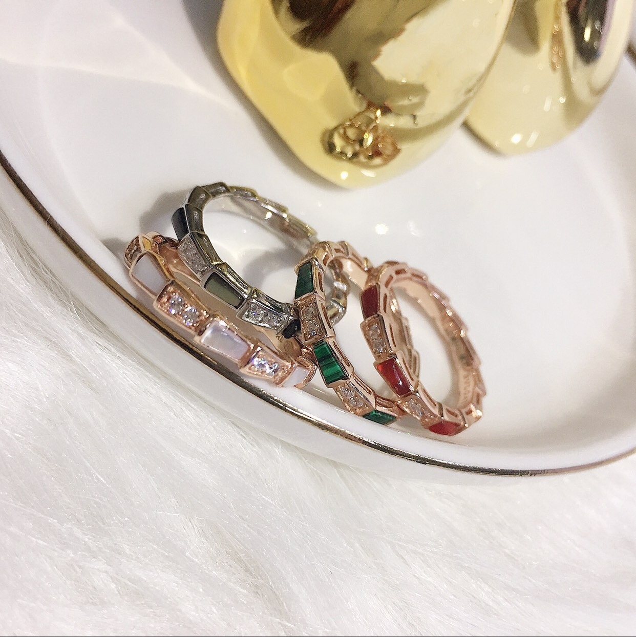 NO:101392,Sperpenti Viper Snake Ring Series Narrow Version Snake Bone Semi-Pavé Scale Ring is definitely worth pulling out Snake Ring 5#6#7#8#9#, Bulgari Ring, bvlgari,ring19860909Sperpenti Viper 蛇戒系列 窄版 蛇骨半密镶鳞片戒指绝对值得拔草 蛇戒5#6#7#8#9#,宝格丽戒指,bvlgari,ring,Jewelry