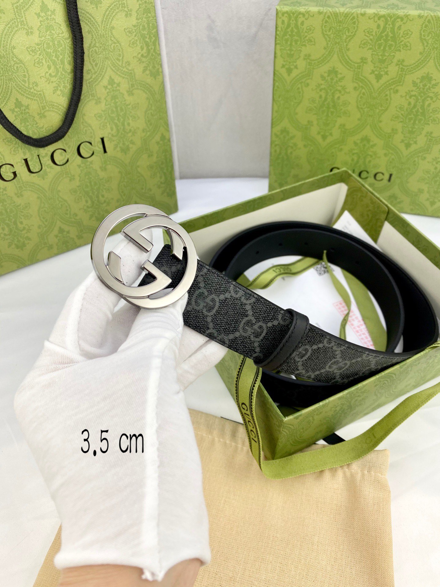 Gucci Marmont Belt: Authentic 3.5cm Width, Modern Essence with Iconic GG Accessories - 图片 8