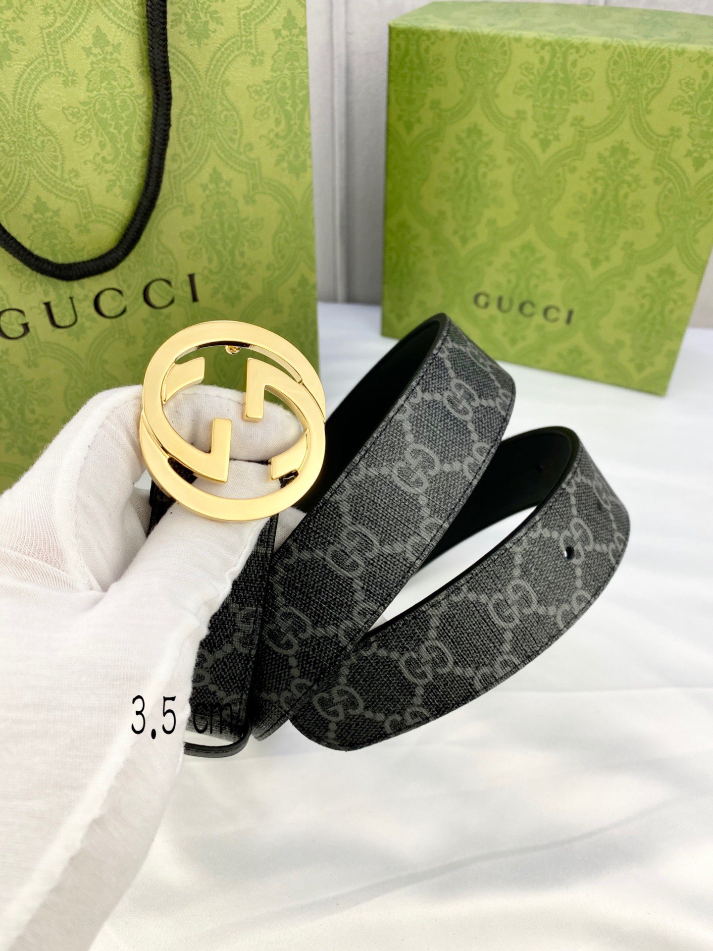 Gucci Marmont Belt: Authentic 3.5cm Width, Modern Essence with Iconic GG Accessories - 图片 2
