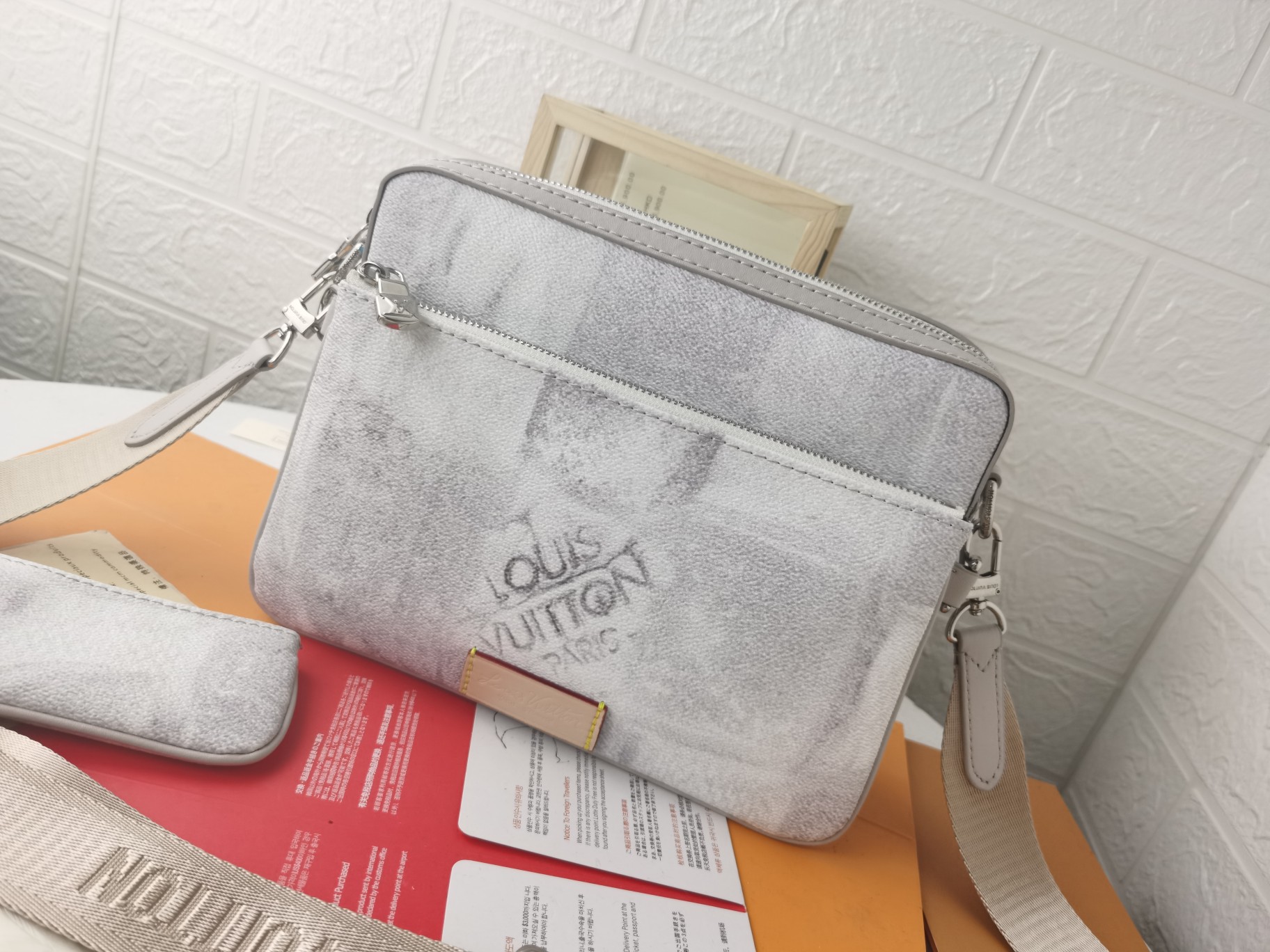 男士三件套ポシェットトリオ - 多機能デザインの郵便バッグ