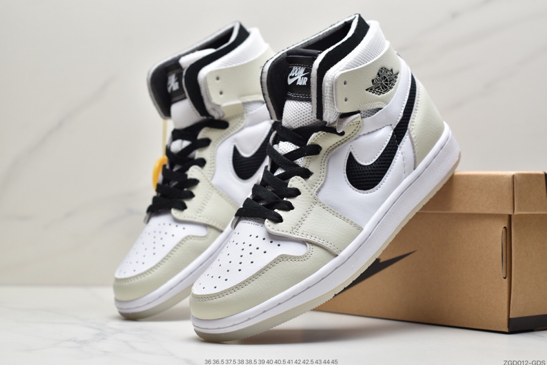 290  Air Jordan 1 Zoom Comfort 迪奥 Air Jordan 1 CMFT 再度带来一款灰白黑  CT0979-002