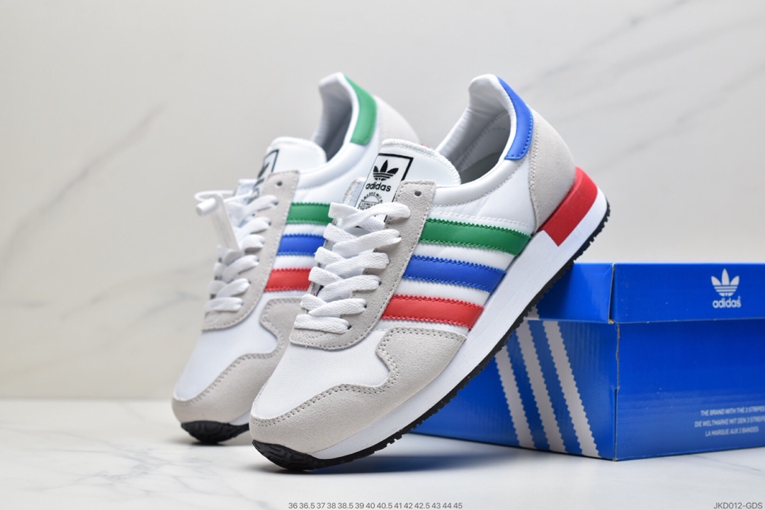160 三叶草 USA 84 复古鸳鸯双色鞋FW2053