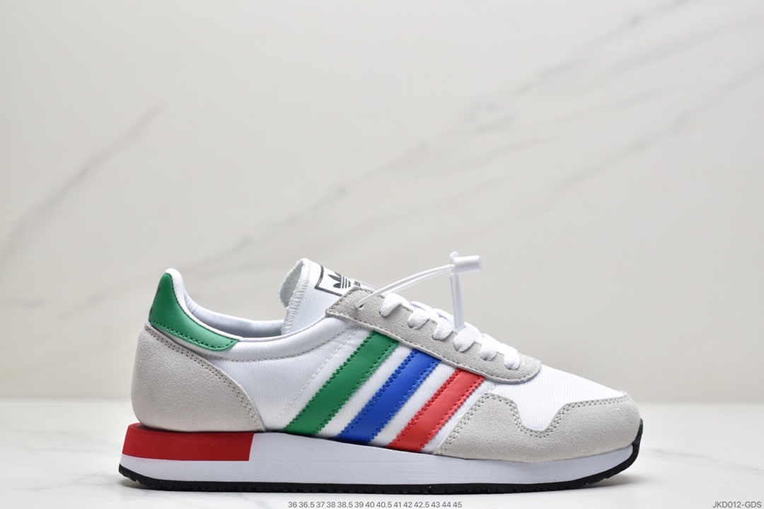 160 三叶草 USA 84 复古鸳鸯双色鞋 FW2053