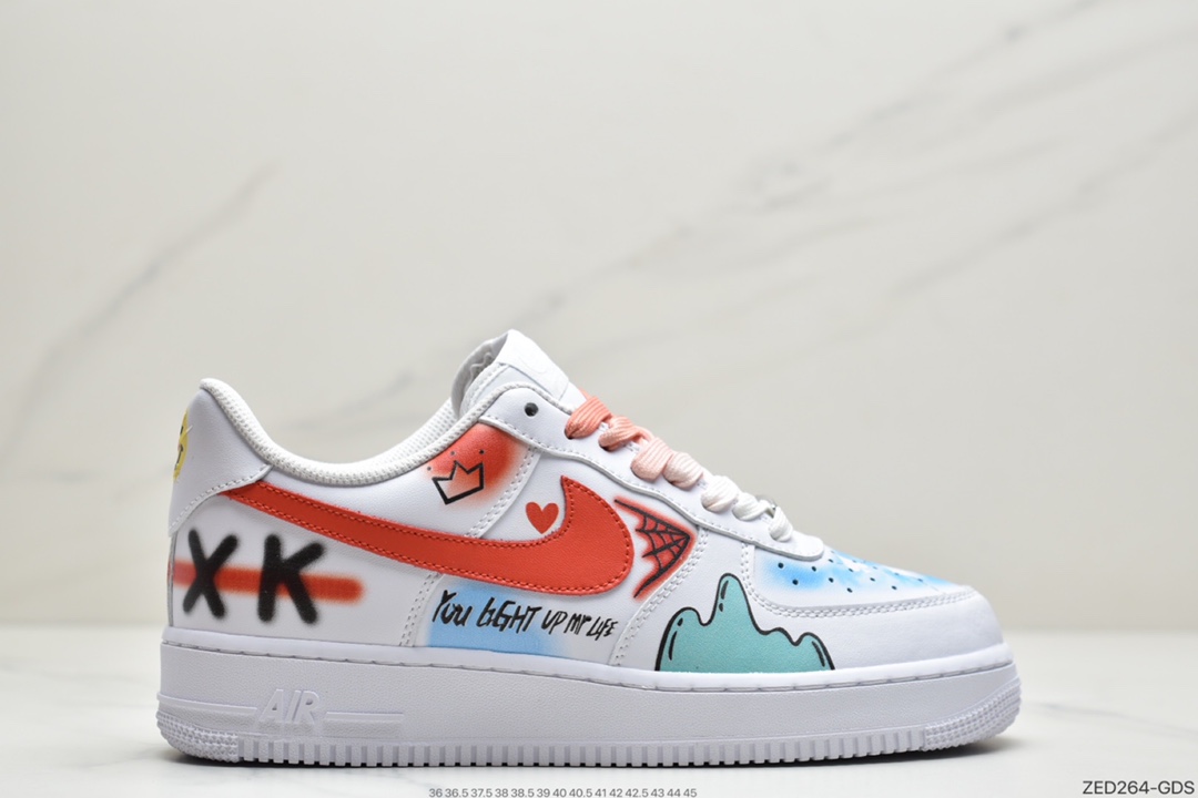 260 耐克NK Air Force 1 Low 空军一号低帮百搭休闲运动板鞋 CW2288-111