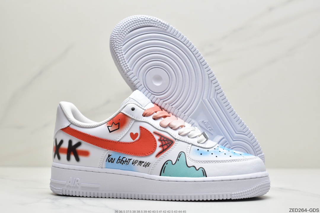 260 耐克NK Air Force 1 Low 空军一号低帮百搭休闲运动板鞋 CW2288-111