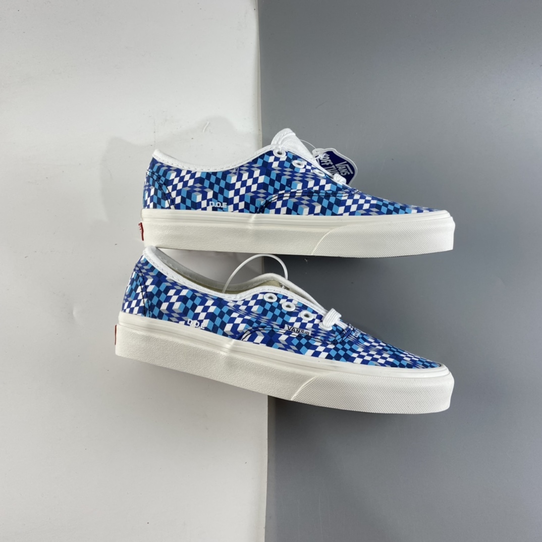 P150 DOE  x  Vans Authentic 棋盘格蓝「为所欲为」「制你所幻」VN0A4ODU2DJ