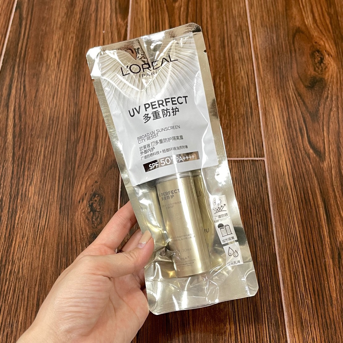 L'Oreal Paris UV Perfect Sunscreen SPF 50+ PA++++ - 30ml, Lightweight Formula