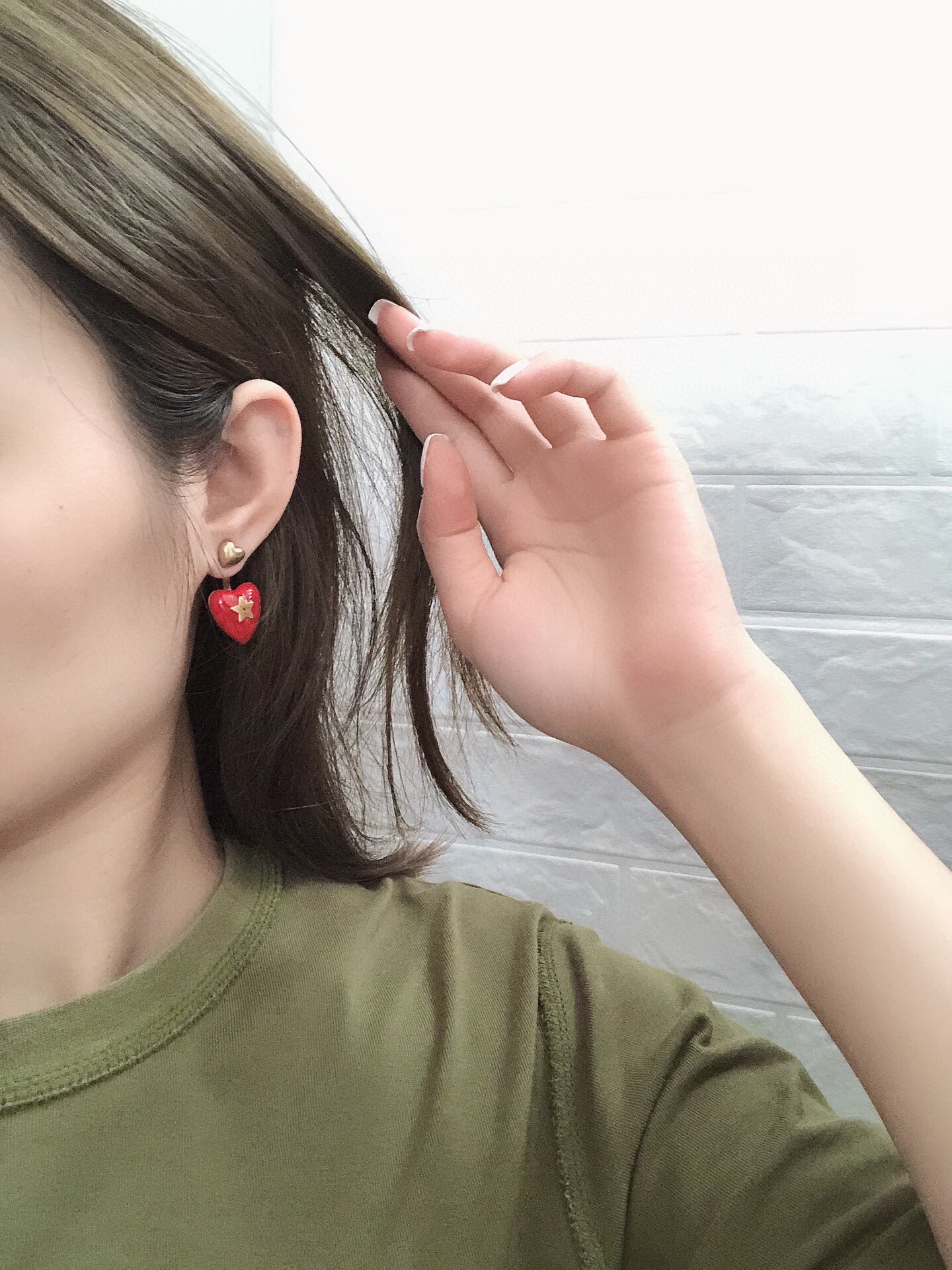 Dior Di0r 新款爱心耳钉