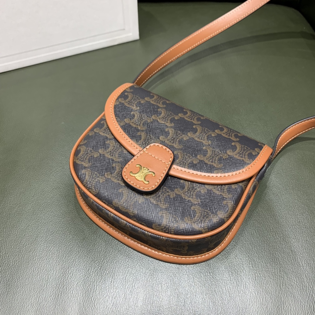 Celine思琳 Mini Besace 马鞍包 196702老花