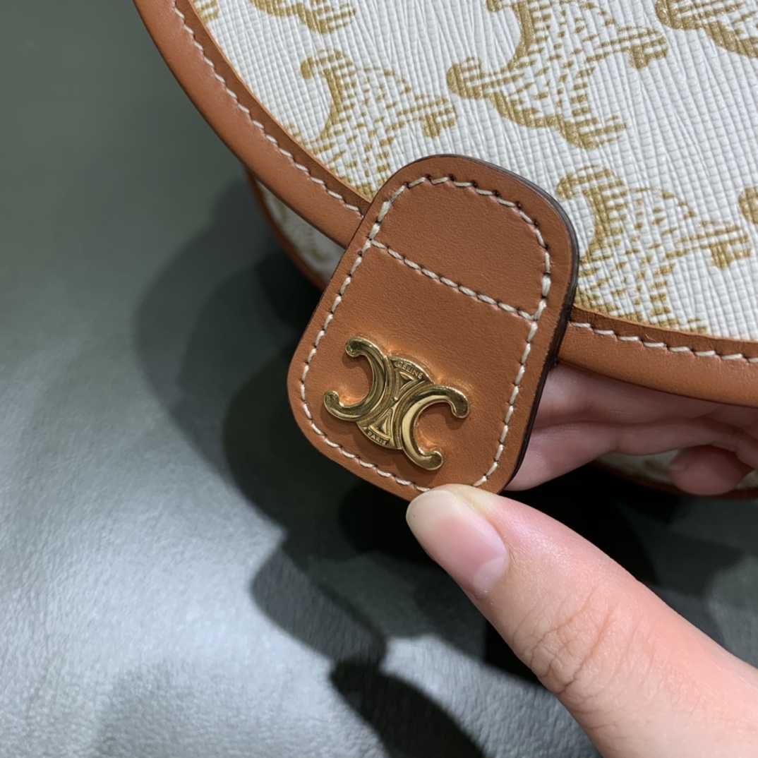 Celine思琳 Mini Besace 马鞍包 196702白花