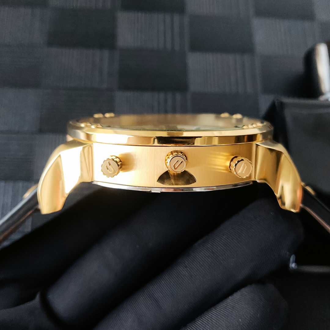 “Black Steel Belt with Eight-Point Screws, 55mm Plate – DIESEI Model 7399” - 图片 5