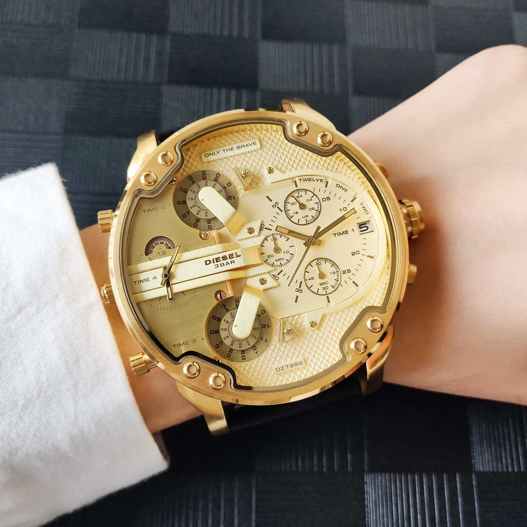 “Black Steel Belt with Eight-Point Screws, 55mm Plate – DIESEI Model 7399” - 图片 8