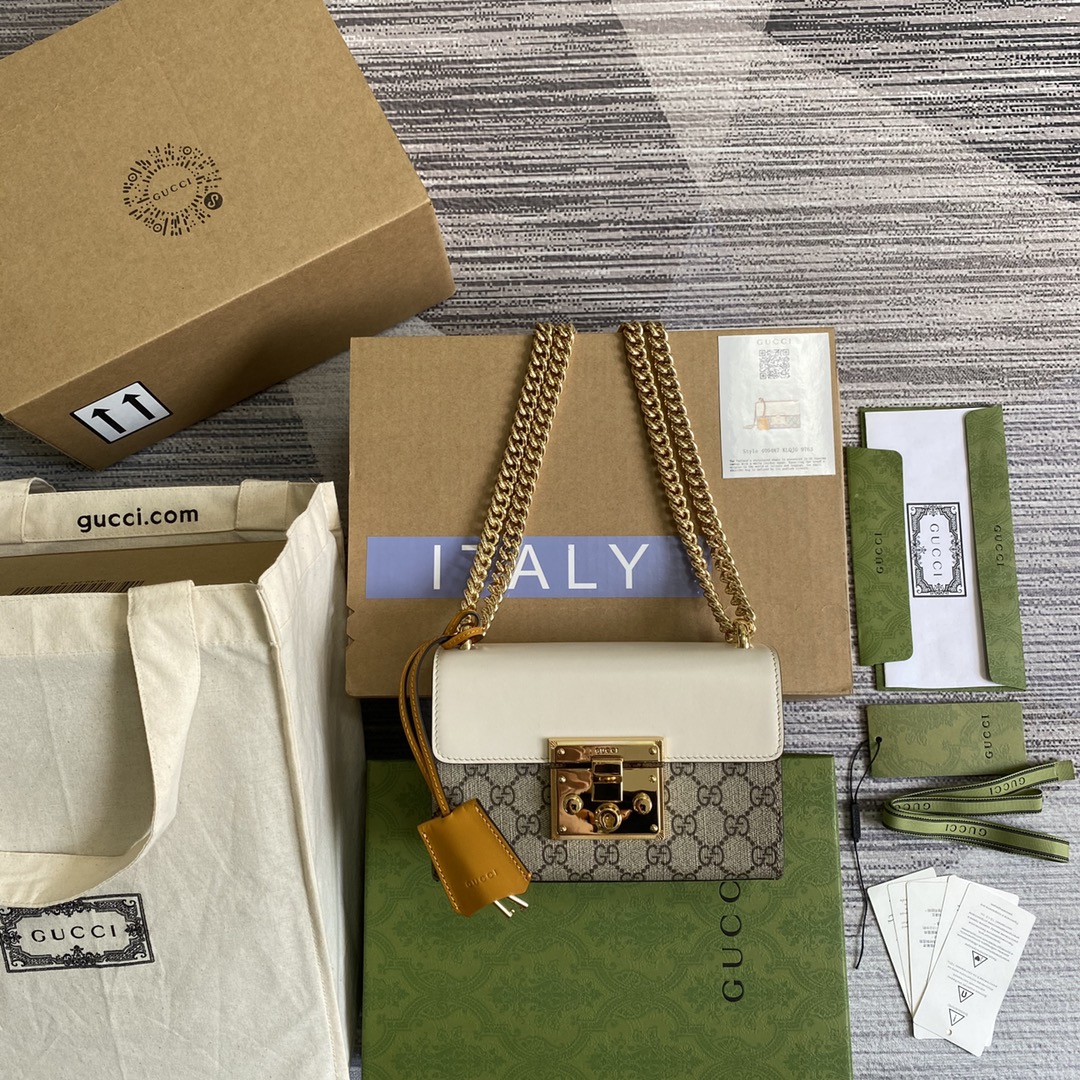 GUCCI 钥匙锁封口 滑动链条包 小号