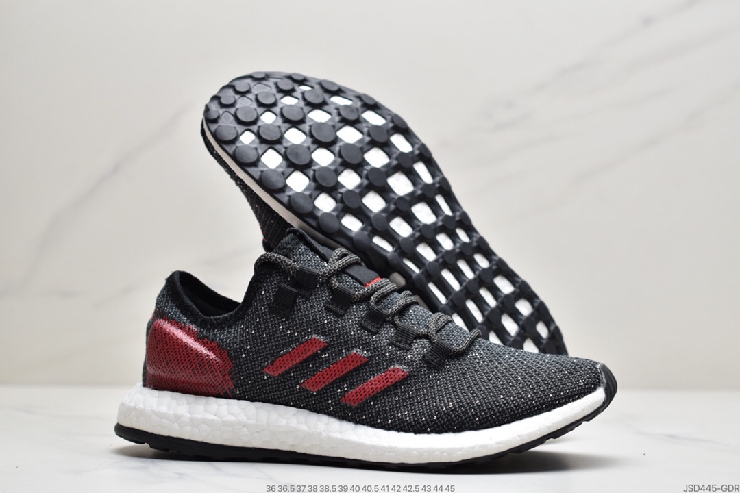 200 阿迪达斯 PureBoost 针织爆米花跑步鞋 BB7804