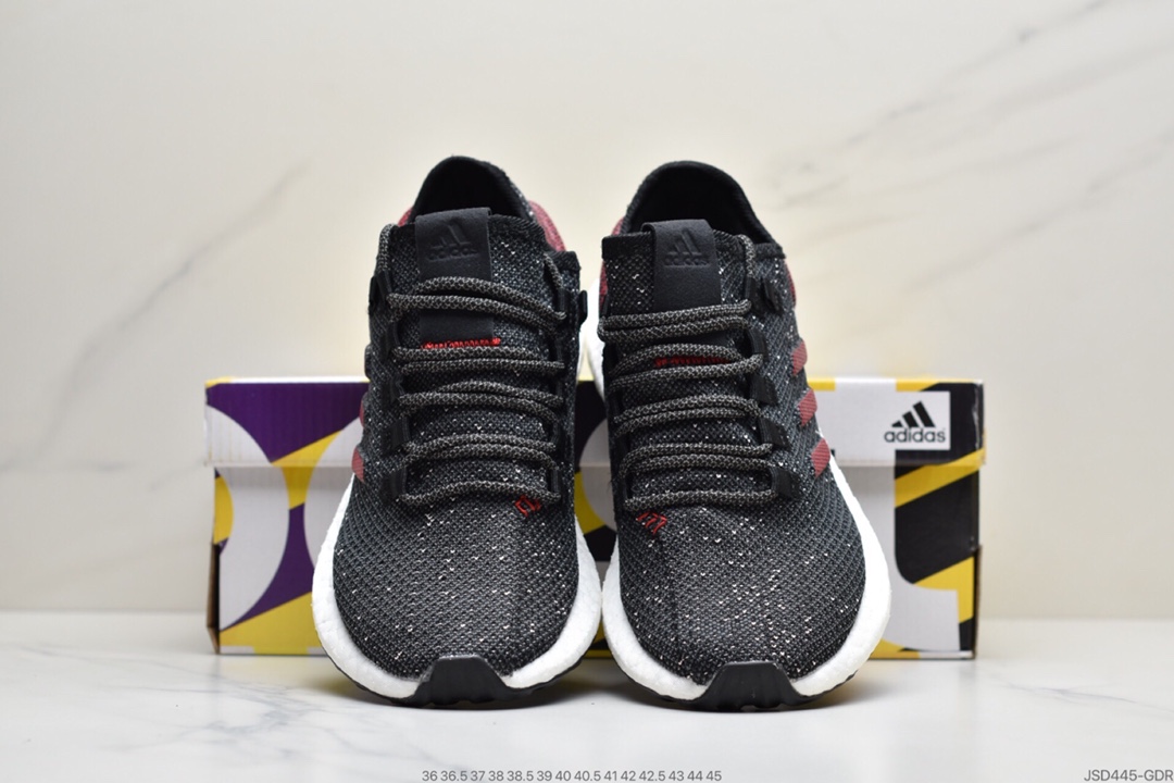200 阿迪达斯 PureBoost 针织爆米花跑步鞋 BB7804