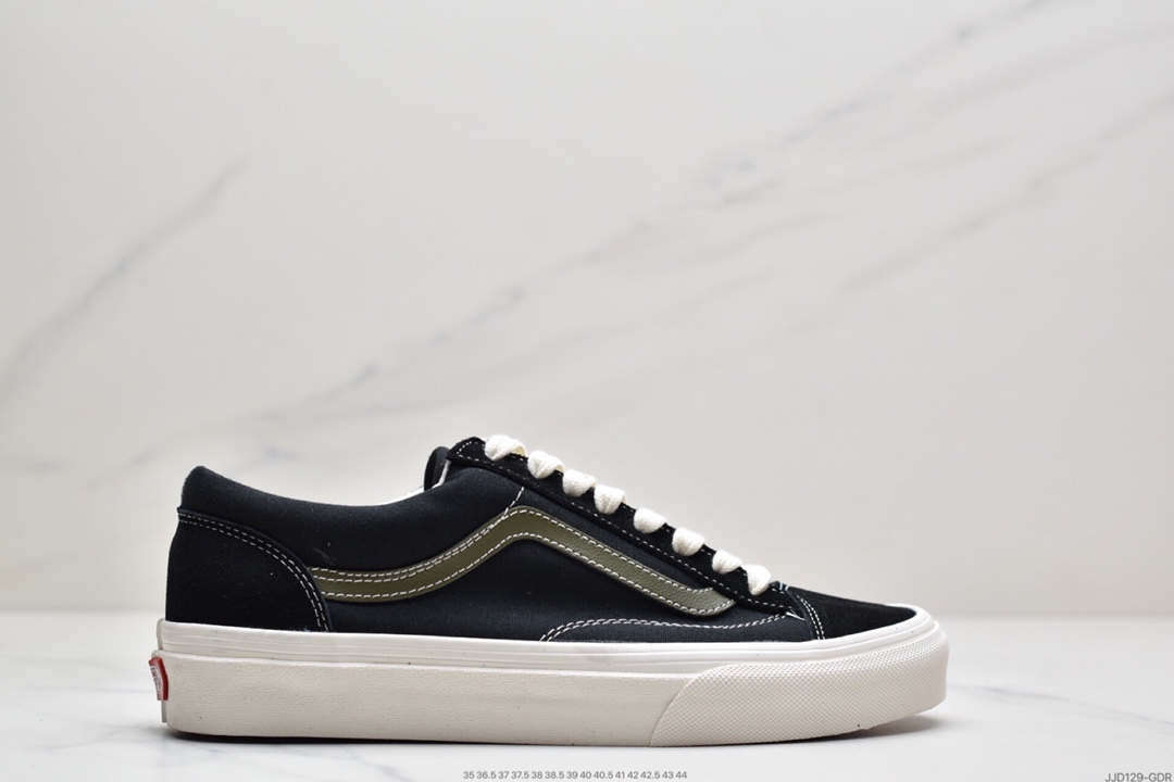 130 万斯Vans Style 36 小头拼接低帮情侣休闲板鞋帆布鞋