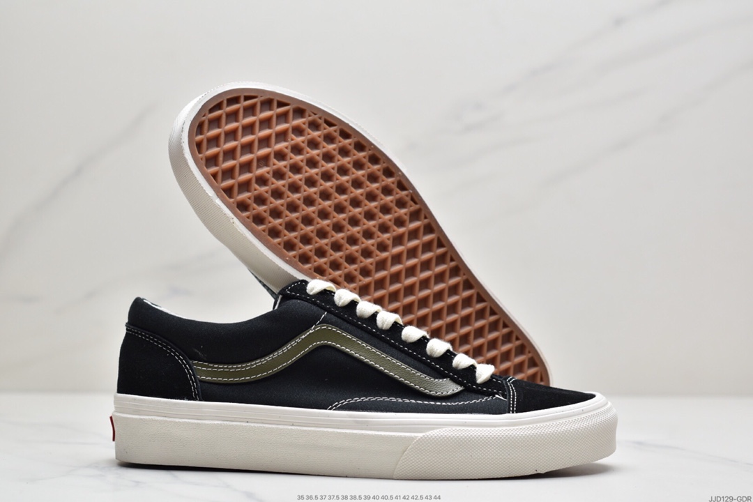 130 万斯Vans Style 36 小头拼接低帮情侣休闲板鞋帆布鞋