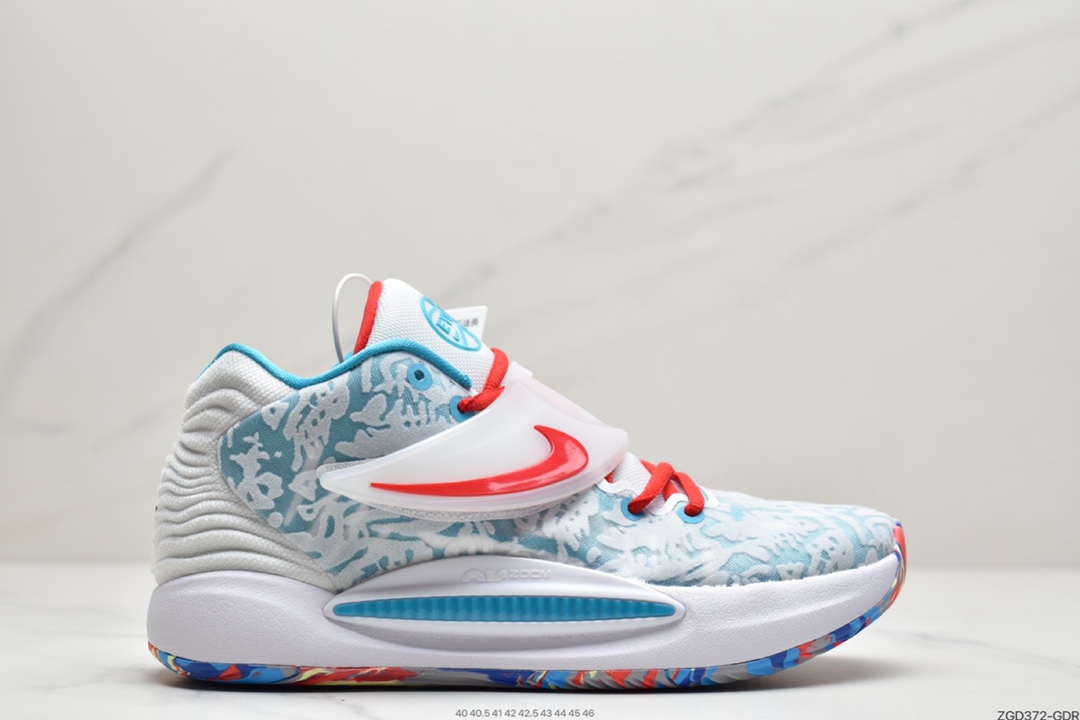 290 杜兰特 KD14 蓝白色 青年精英赛 #Nike Zoom KD 14 缓震实战篮球鞋 CZ0170-900