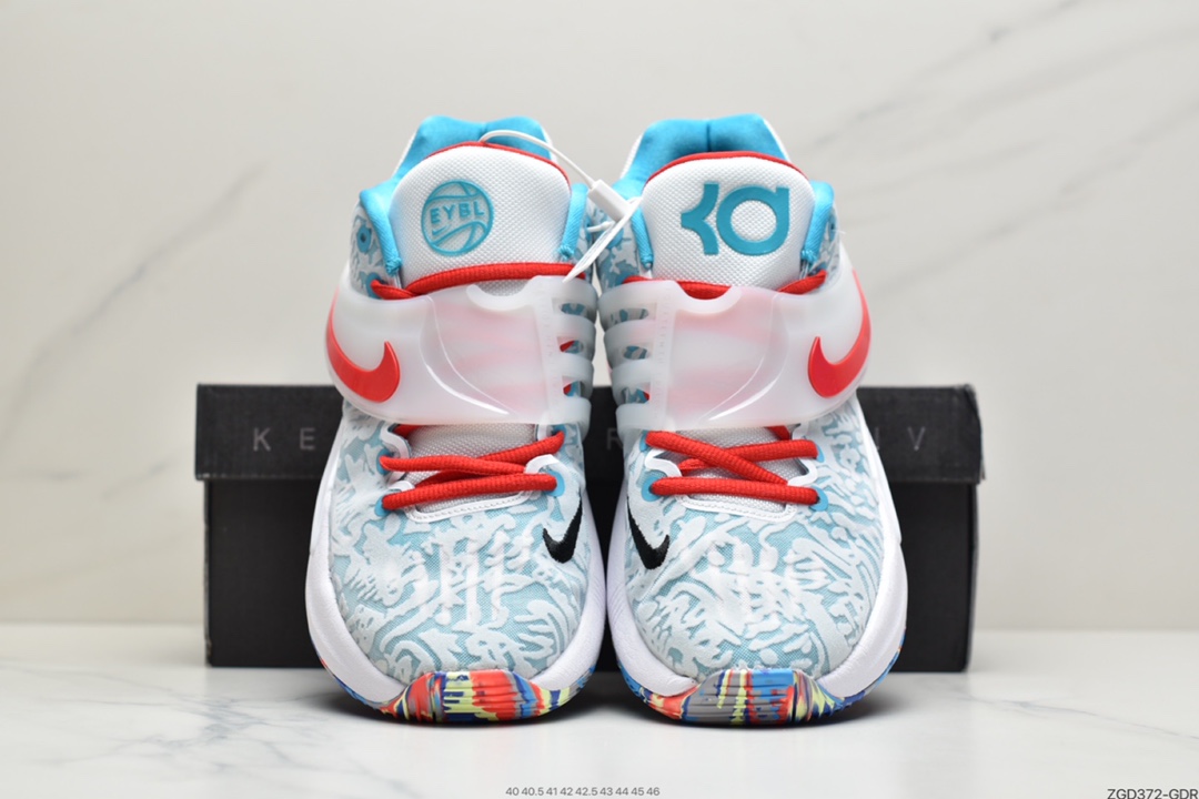 290 杜兰特 KD14 蓝白色 青年精英赛 #Nike Zoom KD 14 缓震实战篮球鞋 CZ0170-900