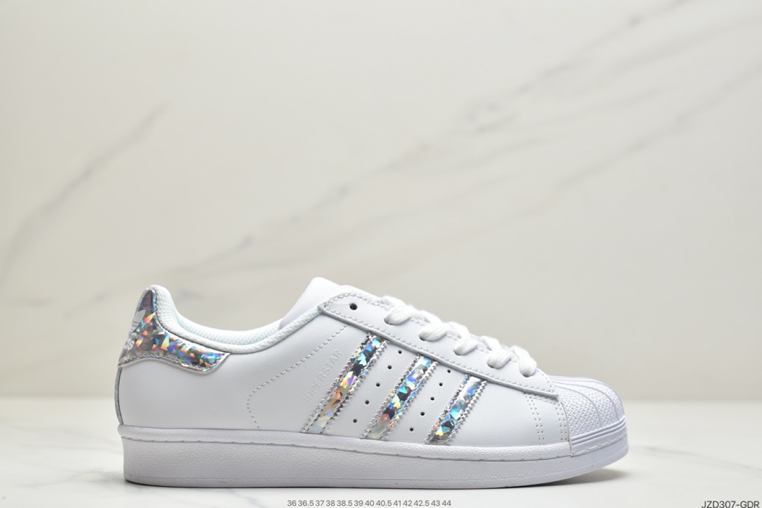 140Adidas Superstar 稀有薄荷绿马卡龙 三叶草贝壳头男女休闲鞋 CG5461