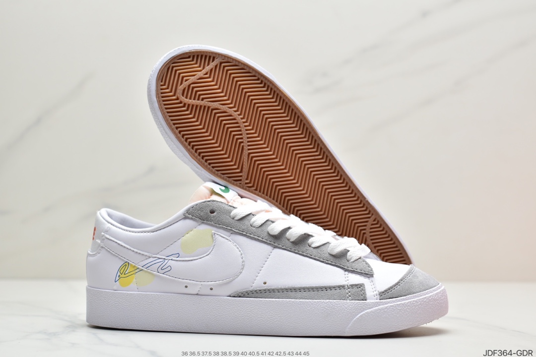 125 耐克NIKE WMNS Blazer Low LX 开拓者 低帮百搭休闲运动帆布板鞋  DJ6895-100