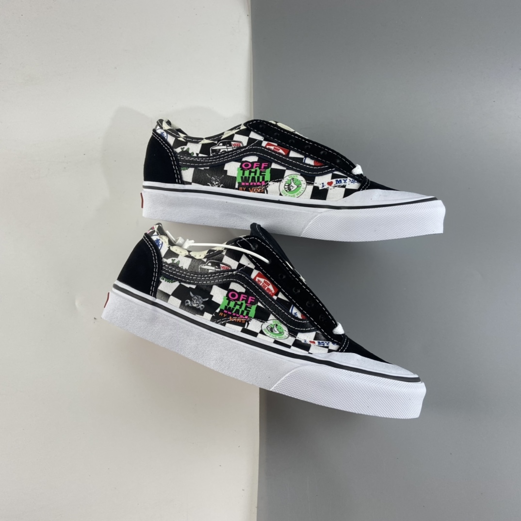 P160 Vans Style 36 Cecon SF 万斯彩色LOGO印花男女休闲低帮板鞋 VN0A3MVL3P0