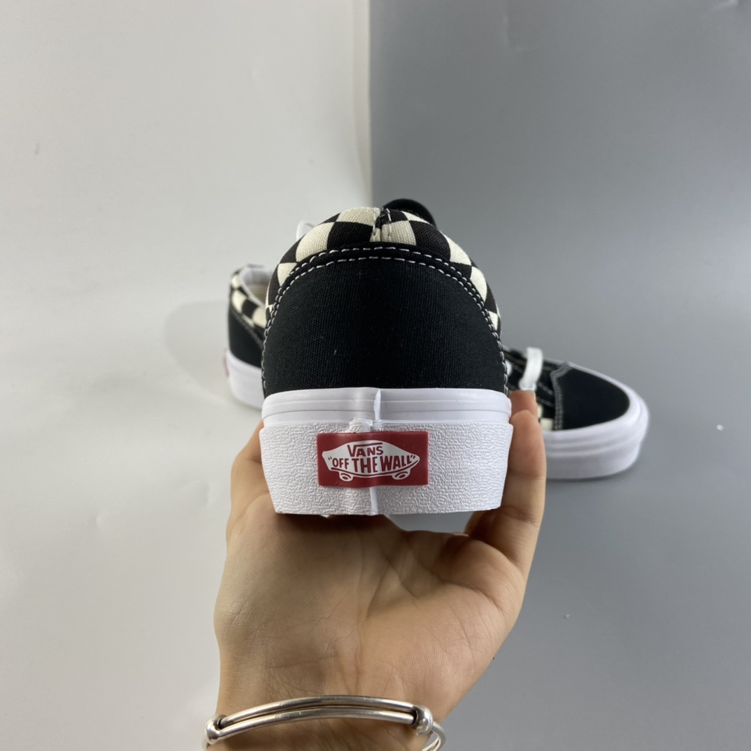 P150 VANS 2021 Style 36安纳海姆经典棋盘格复古黑白低帮男女情侣款休闲硫化帆布滑板鞋 VN0A54F6XC8