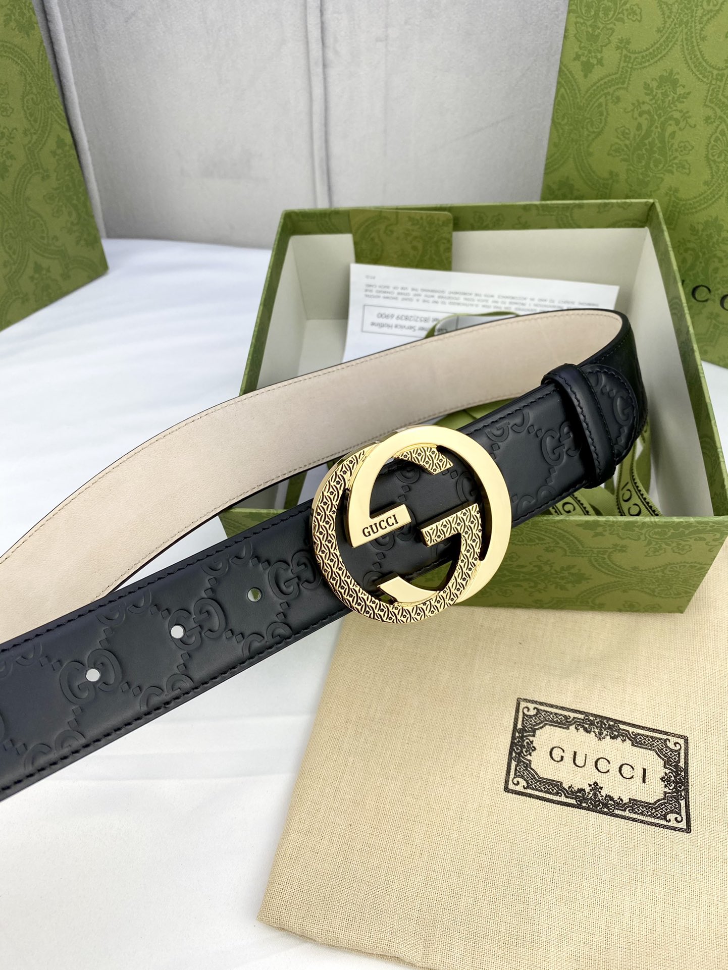 Gucci Style Leather Men's Belts Lookbook Reference image 2