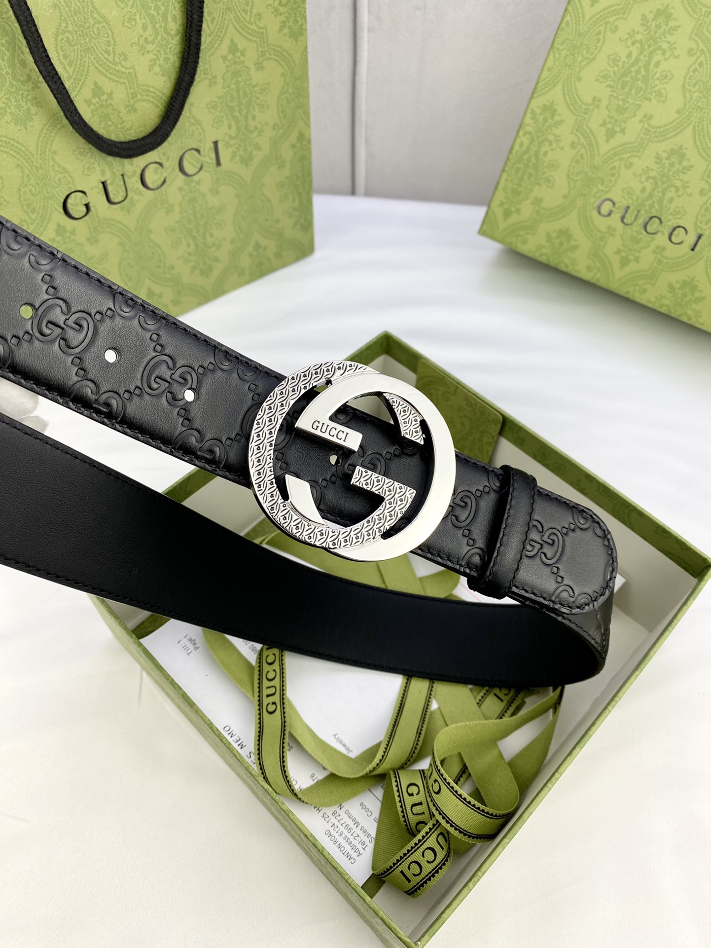 Gucci Style Leather Men's Belts Lookbook Reference image 2