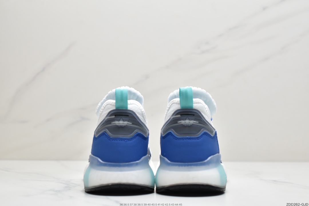 230 阿迪达斯Adidas Originals ZX 2K Boost 全新爆米花缓震休闲运动跑鞋 HO5148