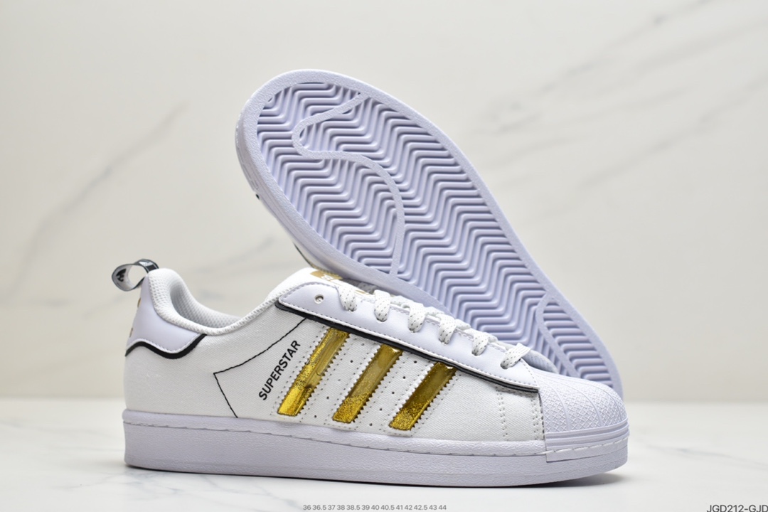 180 阿迪达斯AD Superstar 白金贝壳头运动 经典百搭板鞋 GX7915