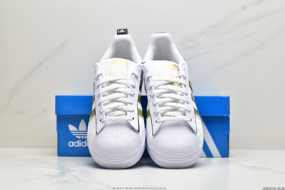 180 阿迪达斯AD Superstar 白金贝壳头运动 经典百搭板鞋 GX7915