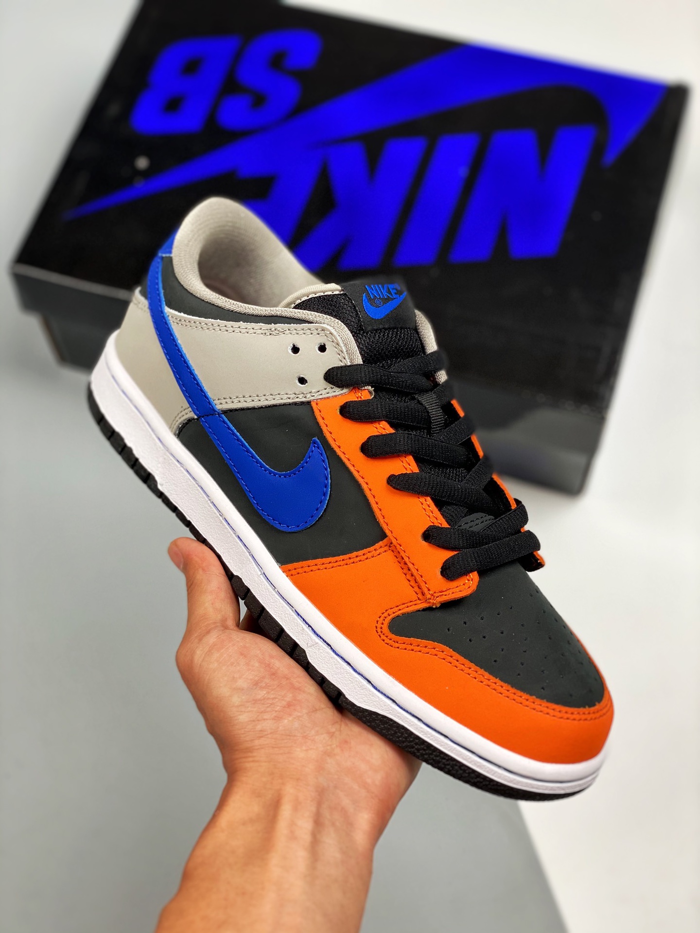 NK Dunk Low gris clásico y naranja, de gran fábrica, muy recomendado👏 Material de primera capa original, horma exclusi…