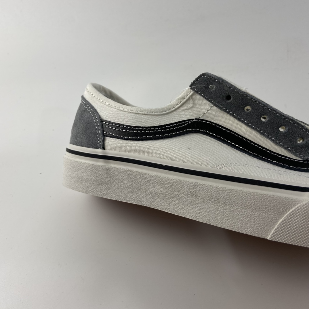 P150 VANS Style 36 万斯灰白半月包头灰白帆布鞋奥利奥板男女鞋 VN0A4BVAK11
