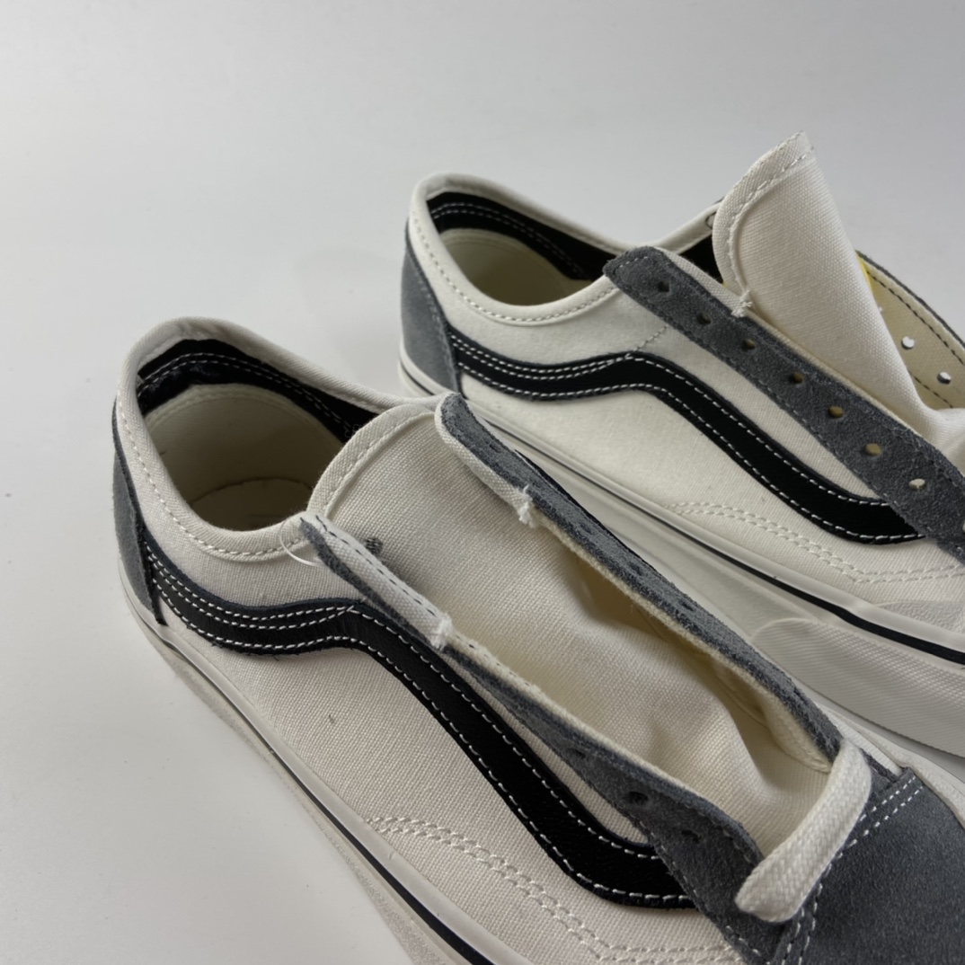 P150 VANS Style 36 万斯灰白半月包头灰白帆布鞋奥利奥板男女鞋 VN0A4BVAK11