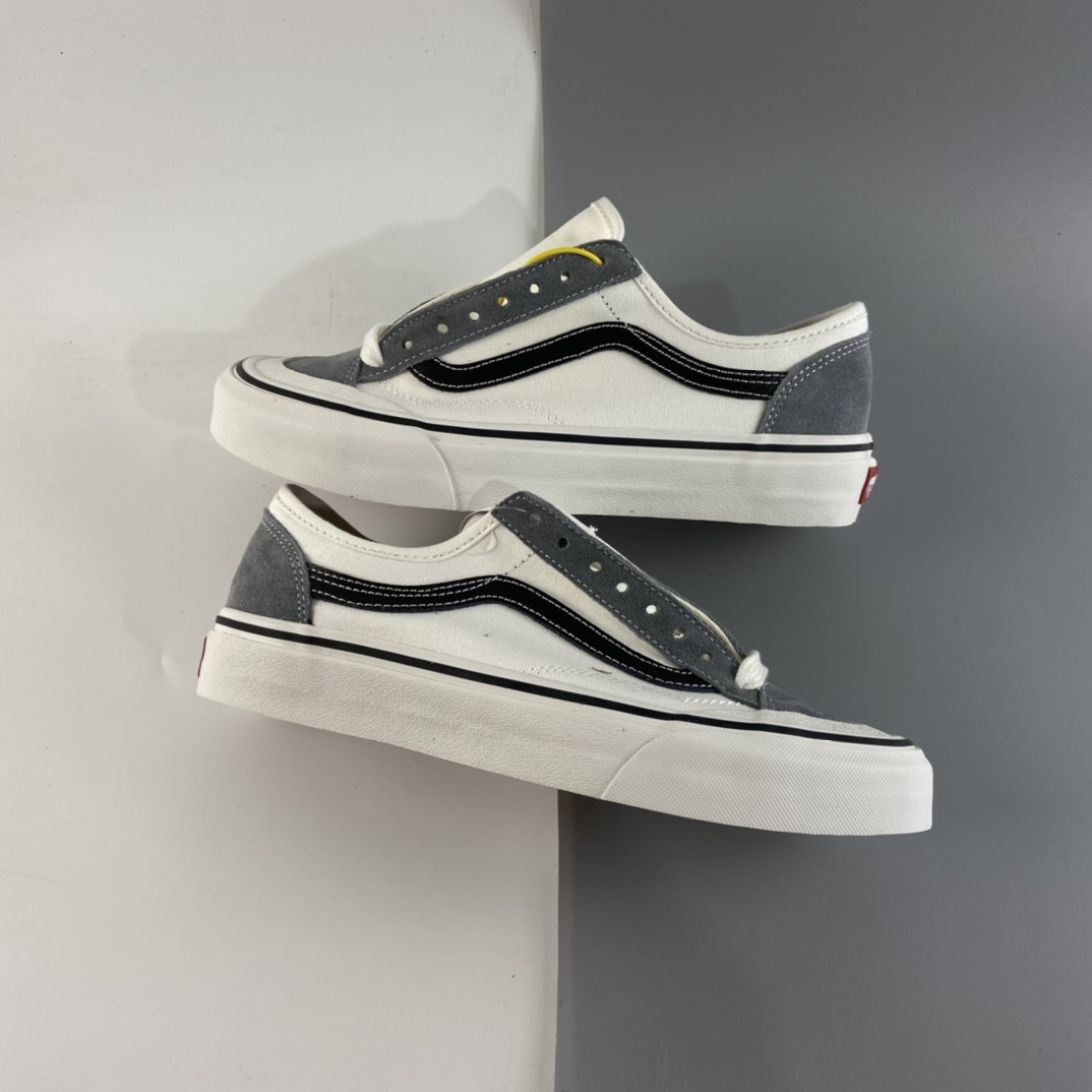 P150 VANS Style 36 万斯灰白半月包头灰白帆布鞋奥利奥板男女鞋 VN0A4BVAK11