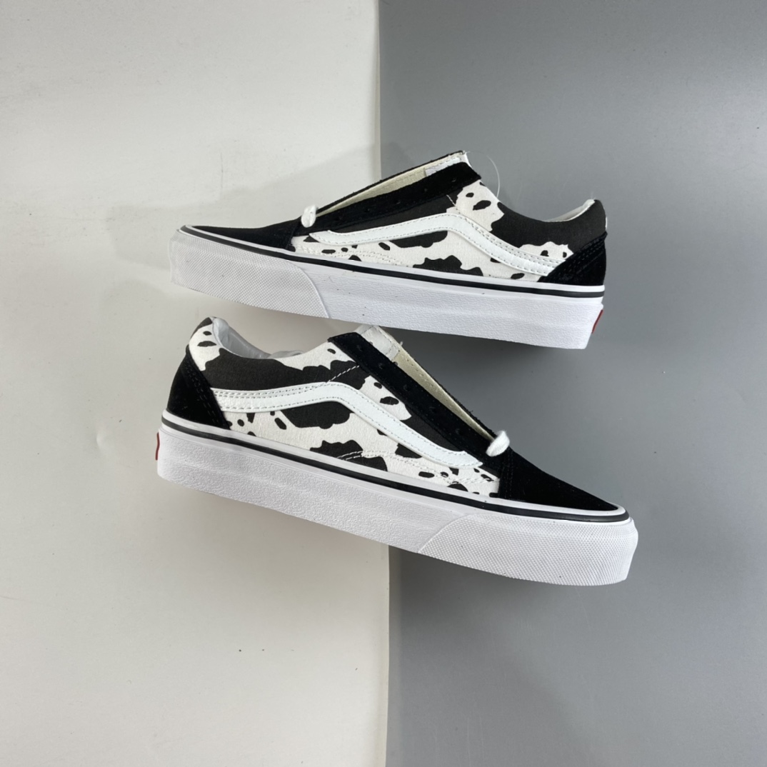 P150 Vans Style 36 Decon SF 黑色奶牛 涂鸦 硫化滑板鞋  VN0A40E5NNA